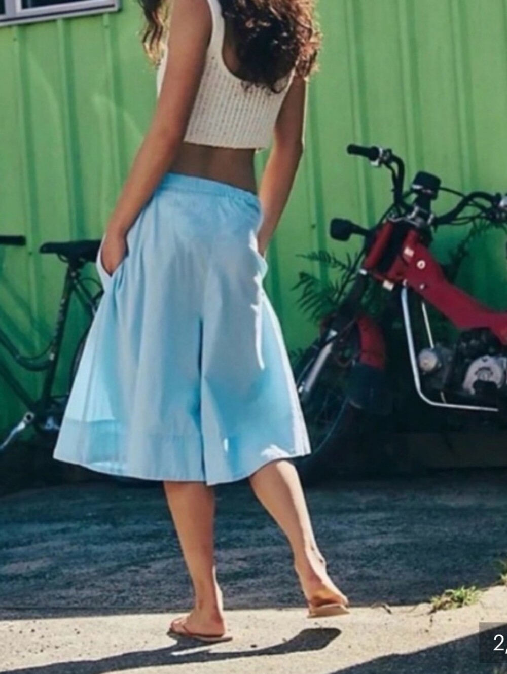 💙MENORCA BERMUDA/CAPRI SHORTS BY "FREE-EST BY "FREE PEOPLE 💙 - Picture 12 of 12